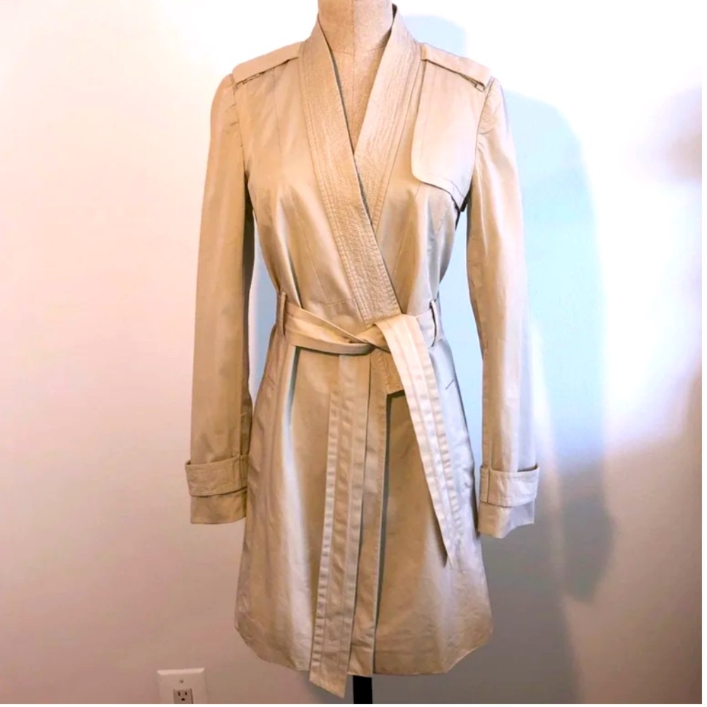 DVF Khaki Colored Trench Coat